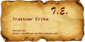 Trattner Erika névjegykártya
